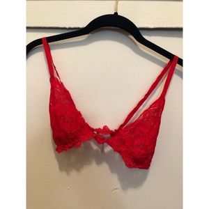 Red Lace Bralette